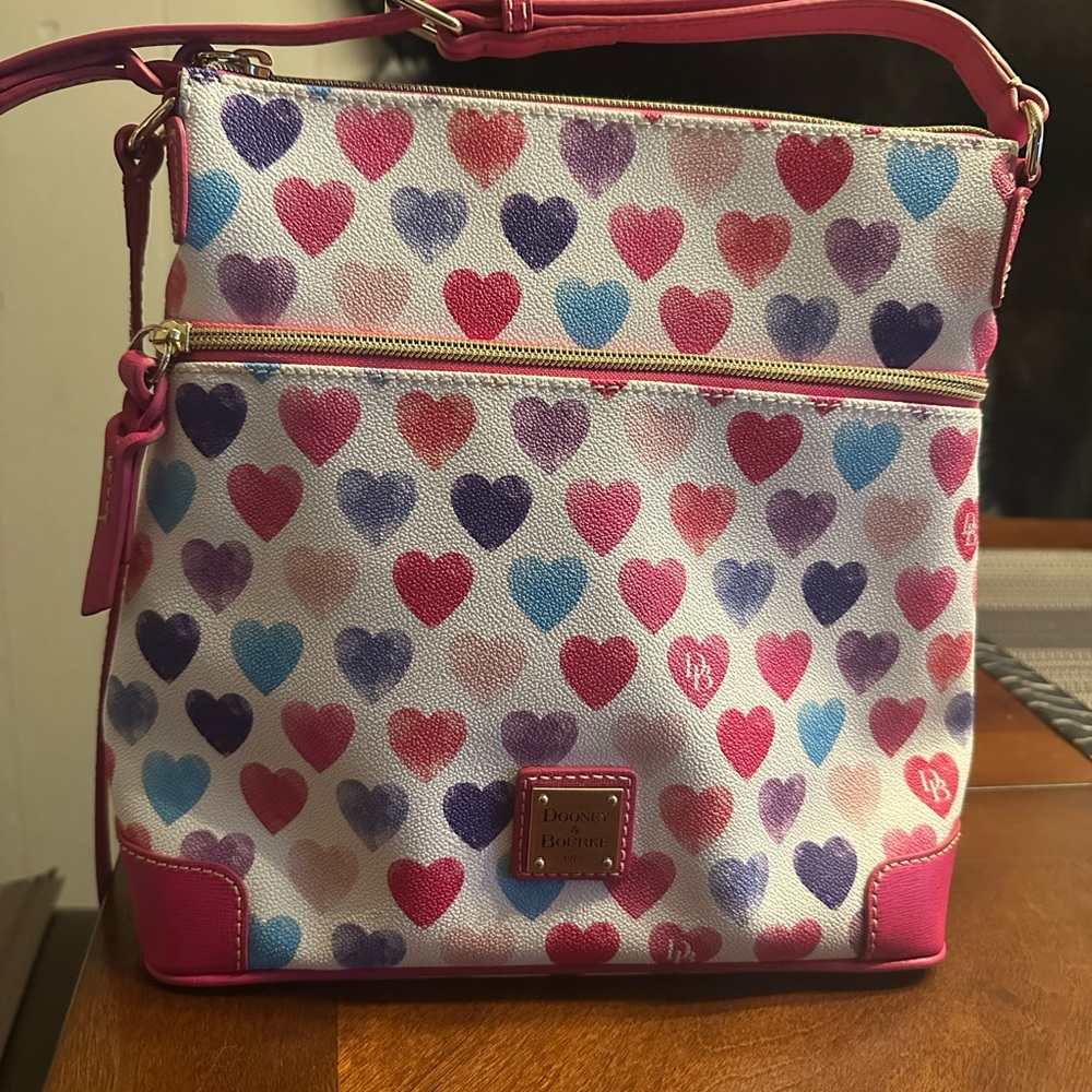 Dooney & Bourke Multicolor Heart Crossbody Bag